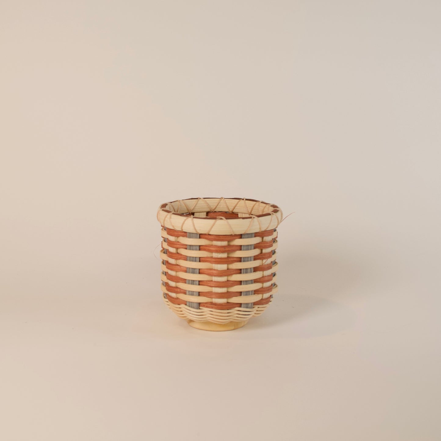 Wooden Base Trinket Basket