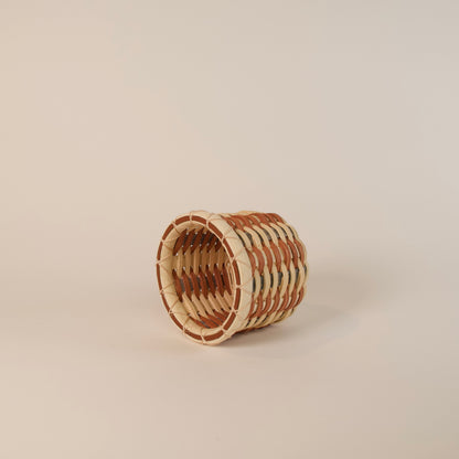 Wooden Base Trinket Basket