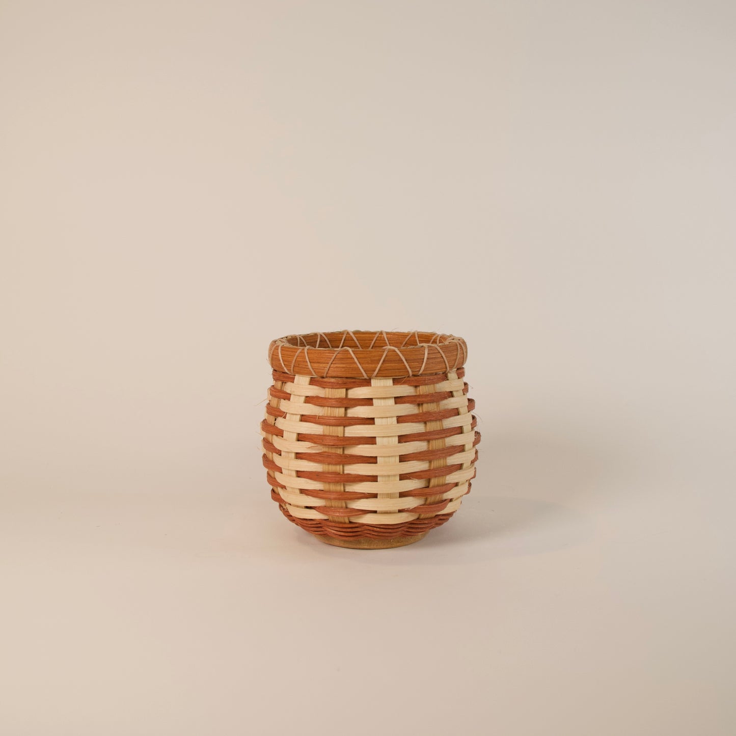 Wooden Base Trinket Basket