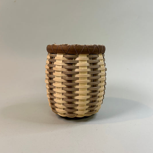 Wooden Base Trinket Basket
