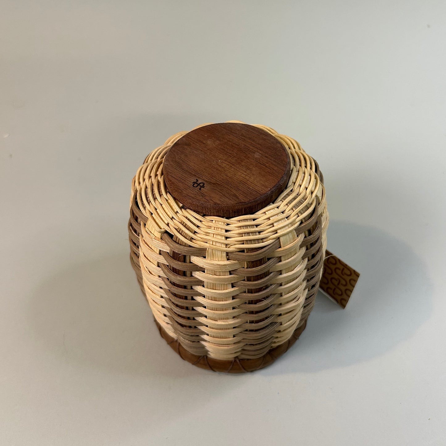 Wooden Base Trinket Basket