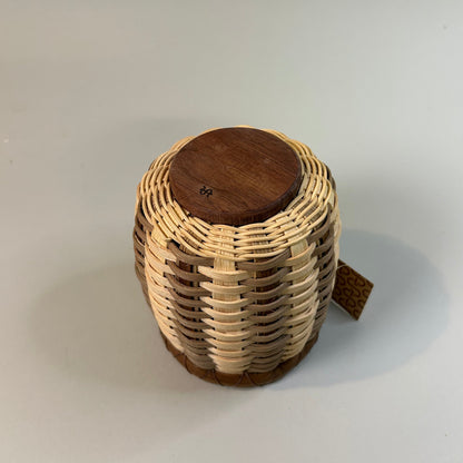 Wooden Base Trinket Basket