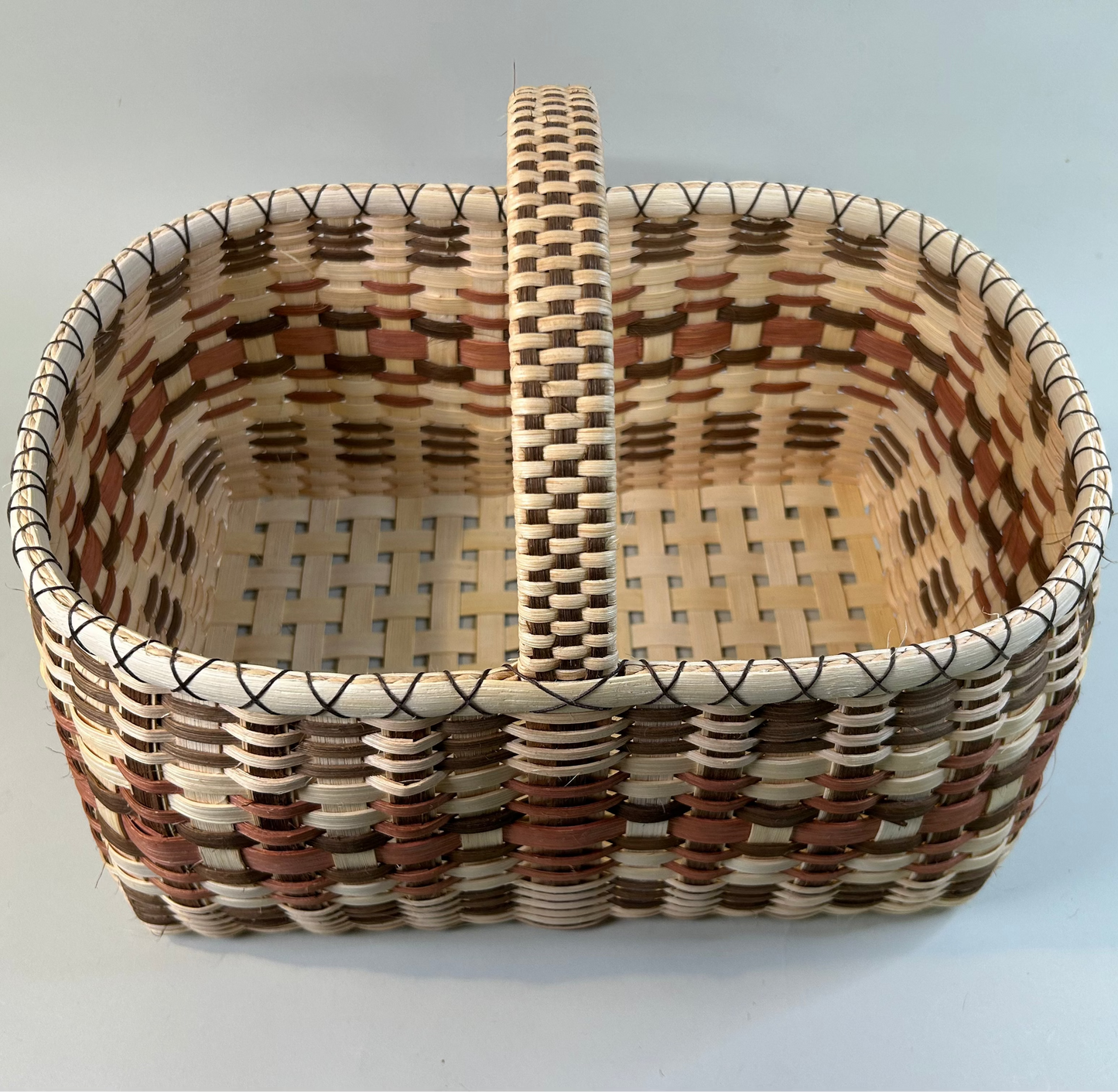 Brown and Red Market Basket